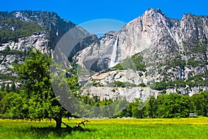 Yosemite Falls in Yosemite National Park,California