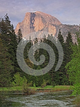 Yosemite Half Dome in Dusk photo