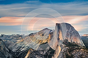 Yosemite Half Dome at Sunset - California, USA photo