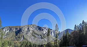 Yosemite - Mountain and Bridal Veil Fall photo