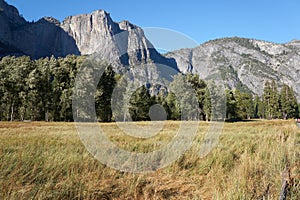 Yosemite National Park Bridalveil Water falls in the early autumn months