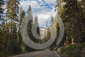 Yosemite National Park Landscapes Highway at Yosemite National Park