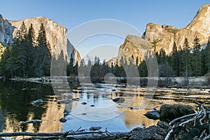 Yosemite national park - mirrored lake - peace and beauty