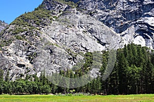 Yosemite National Park in the Summer Under Blue Skies