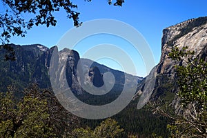 Yosemite National Park in the Summer Under Blue Skies