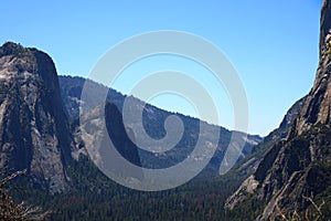 Yosemite National Park in the Summer Under Blue Skies