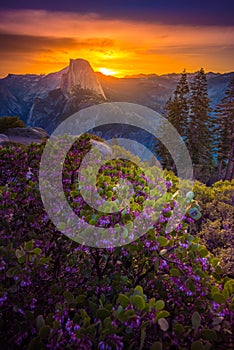 Yosemite National Park Sunrise Glacier Point