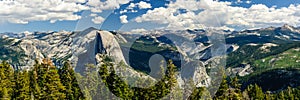 Yosemite panorama half dome