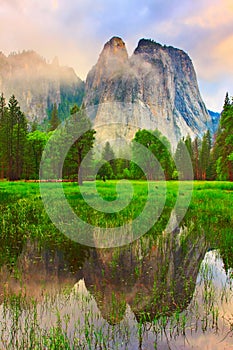 Yosemite's Cathedral Rocks