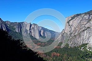Yosemite Valley from four-mile trail, Yosemite, Yosemite National Park