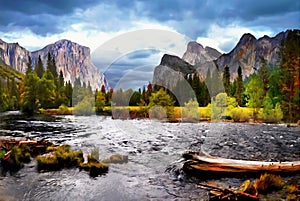 Yosemite Valley Mountains