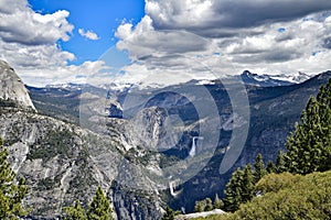 The Yosemite Valley and Navada Fall photo