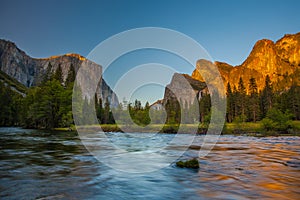 Yosemite Valley at Sunset