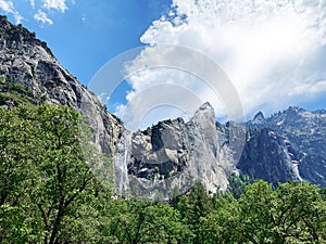 Yosemite waterfall national park reflection mountain usa falls nature landscape