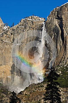 Yosemite Waterfall Winter time
