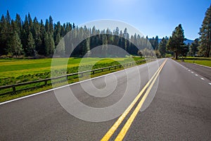 Yosemite Wawona road Route 41 in California photo