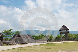 Yoshinogari Historical Park in Yoshinogari, Saga, Japan. a large and complex Yayoi archaeological site