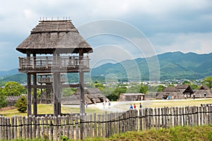 Yoshinogari Historical Park in Yoshinogari, Saga, Japan. a large and complex Yayoi archaeological site