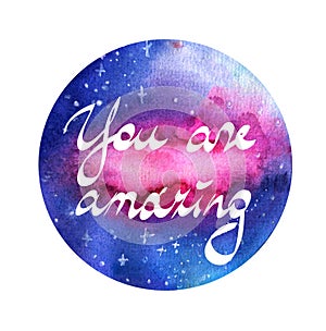 You are amazing inspiration quote