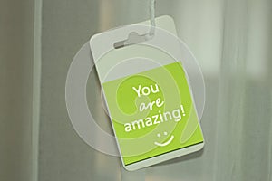 You are amazing. Remember that.