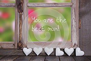 You are the best mum! Greeting card for mother's day