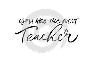 You are the best teacher greeting card.