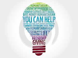 You can help bulb word cloud