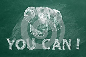 You can. Inspirational motivational quote