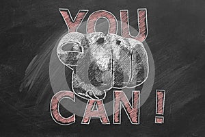 You can. Inspirational motivational quote