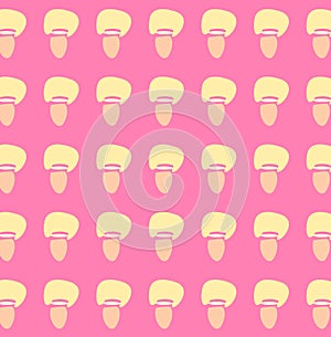 Abstract mushroon In Pink Background