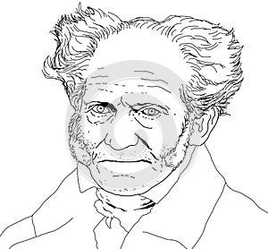 Illustration by the philosopher Arthur Schopenhauer photo