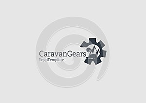 Caravan gear seller-logo template photo