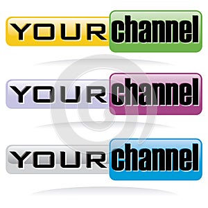You channel web button