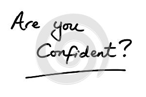 Are you Confident