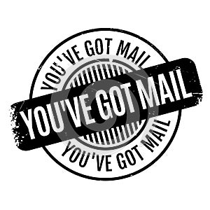 You have Got Mail rubber stamp