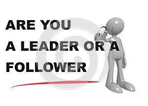 Are you a leader or a follower on white