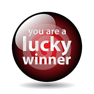 Lucky winner button
