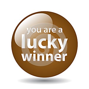Lucky winner button