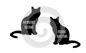 You me and the cats svg, cat svg, cat SVG Bundle, Hand drawn inspirational quotes about cats