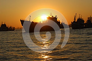 Sunset at Kornofuli river.