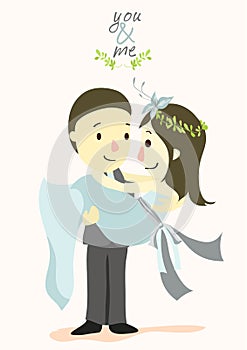 You and me wedding card 02
