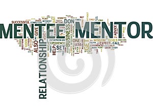 Are You Mentor Material Word Cloud Concept