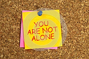 You are not alone post it