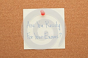 Are You Ready For Your Exams photo
