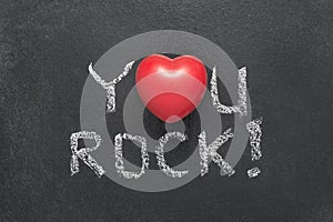 You rock heart
