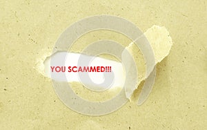 YOU SCAMMED