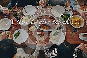 You shouldnt be reminded. High angle shot of people sitting at a dining table with a text overlay.