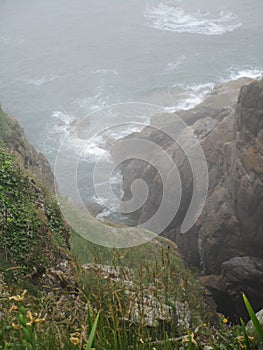 Surge of waves in Britanny photo