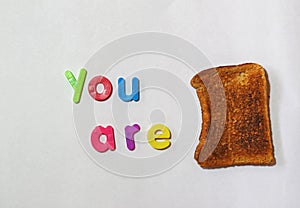 You are toast, or finished or in trouble. Metaphor.