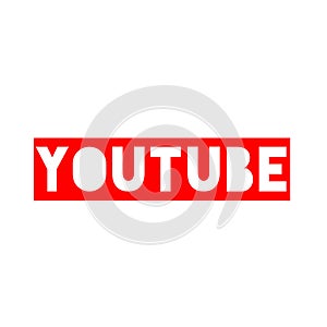 You tube letter 3d illustration